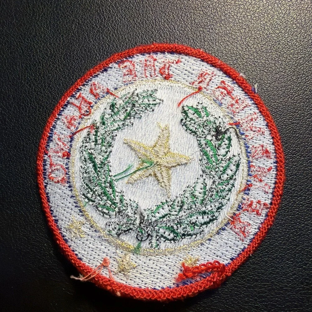 Vintage Remember The Alamo Embroidered Patch Texas Souvenir